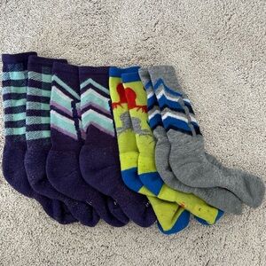 Kids smartwool ski socks -  size small four pairs